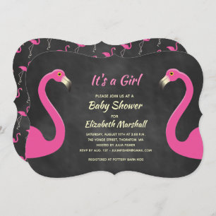 C'est une invitation de baby shower de fille -