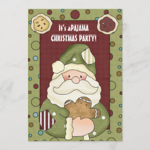 C'est une invitation de Noël au Pajama Party