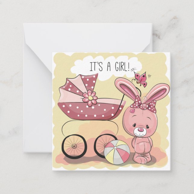 C'est une invitation fille/Baby shower (Devant)