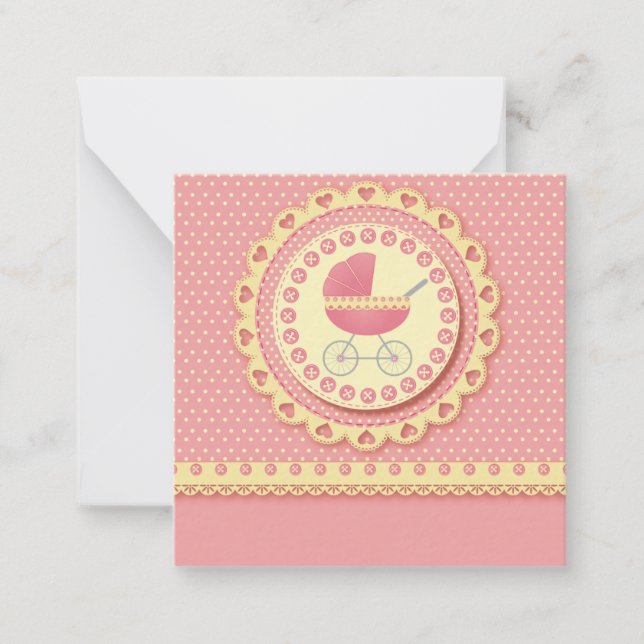C'est une invitation fille/Baby shower (Devant)