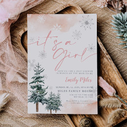 C'est une invitation pour les filles, baby shower 