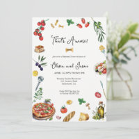 C'est une invitation pour un dîner de répétition i