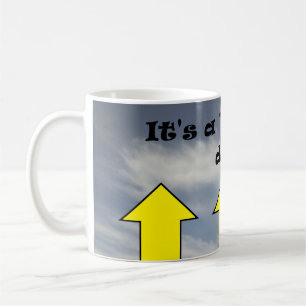 C'est une journée "à moitié pleine" ! tasse à café