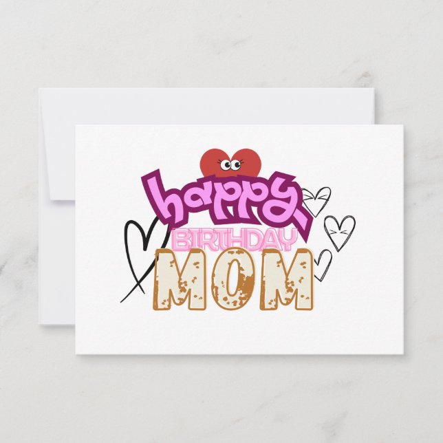 C'est une joyeuse carte de maman d'anniversaire DE (Devant)