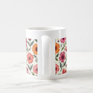 C'est une tasse à fleurs