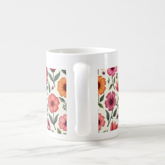 C'est une tasse à fleurs (Poignée)
