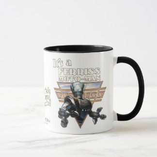 C'est une tasse de Moto-Man de Ferriss
