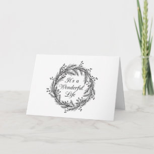 C'est une vie merveilleuse - Carte de voeux de Noë