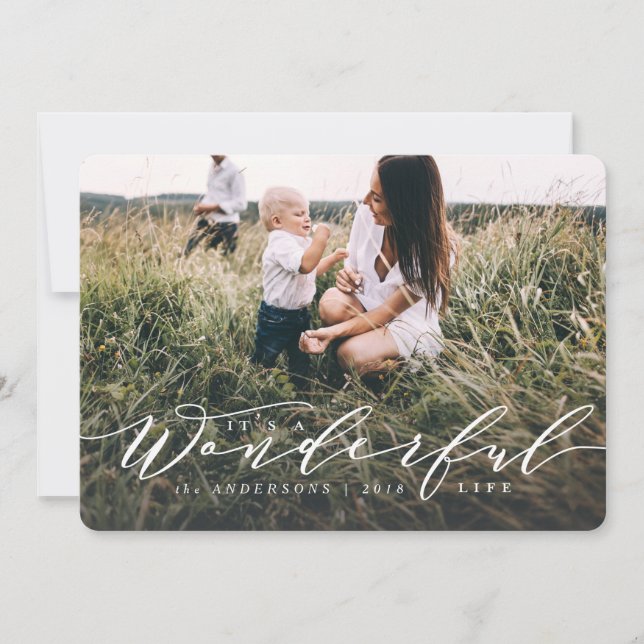 c'est une vie merveilleuse... photo script moderne (Devant)