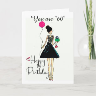 **C'EST VOTRE **60** ANNIVERSAIRE ! ! !** Carte AN