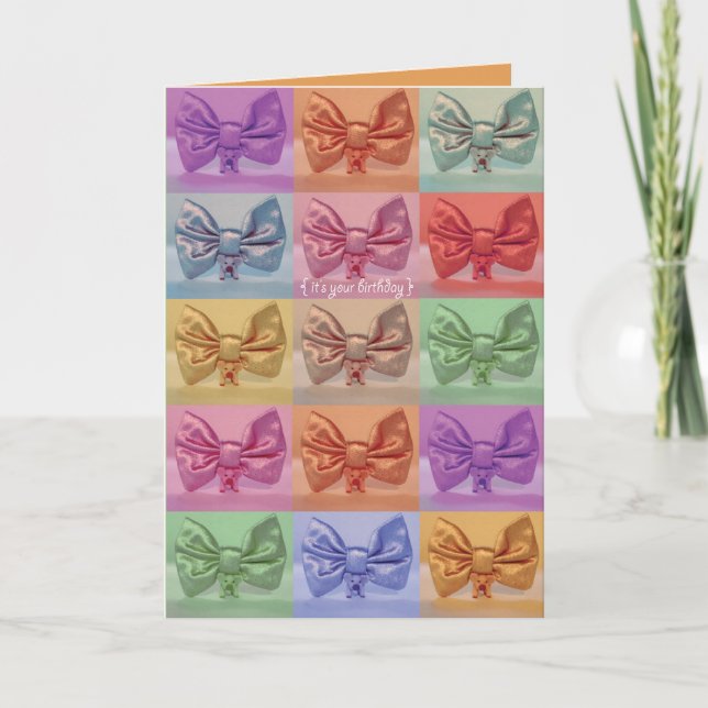 C'est votre anniversaire ! Carte de porcs d'arc (Devant)
