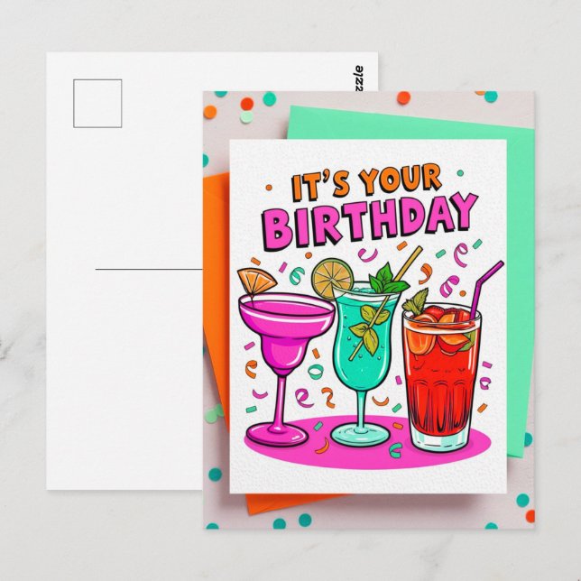 C'est votre Cartes postales d'anniversaire (Devant / Derrière)