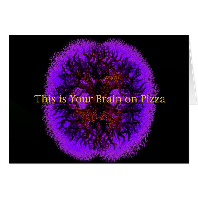 C'est votre cerveau sur la pizza (Devant horizontal)