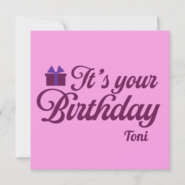 C'est votre invitation d'anniversaire (Devant)