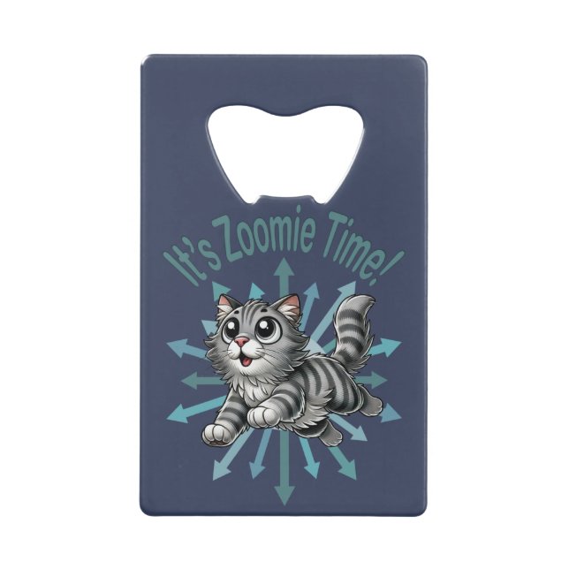 C'est Zoomie Time Grey Tabby Cat (Devant)