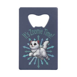C'est Zoomie Time White Cat