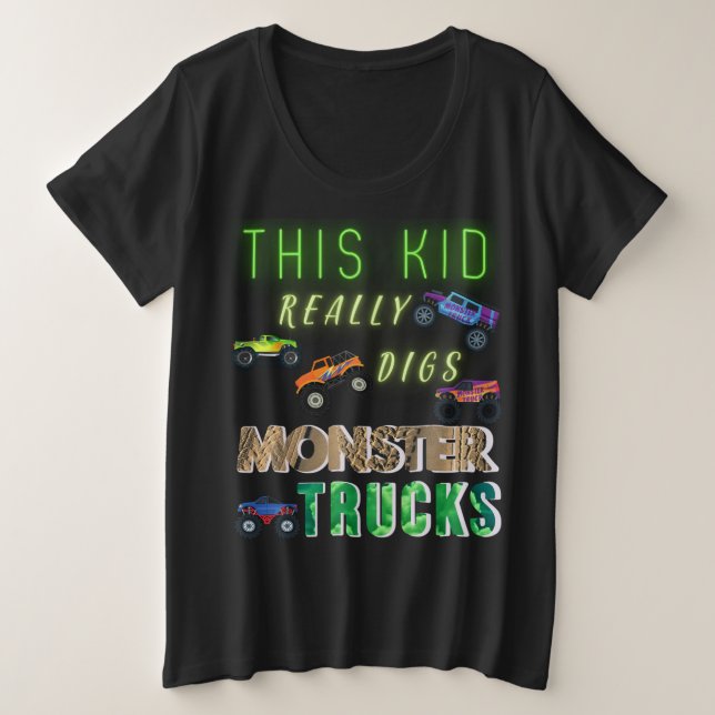 Cet Enfant A Vraiment Digéré Des Camions Monster (Design devant)