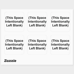 Cet espace Laissé intentionnellement Stickers Blan