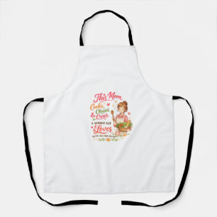 Cet tablier de cuisine mignon 'Cette maman cuisine