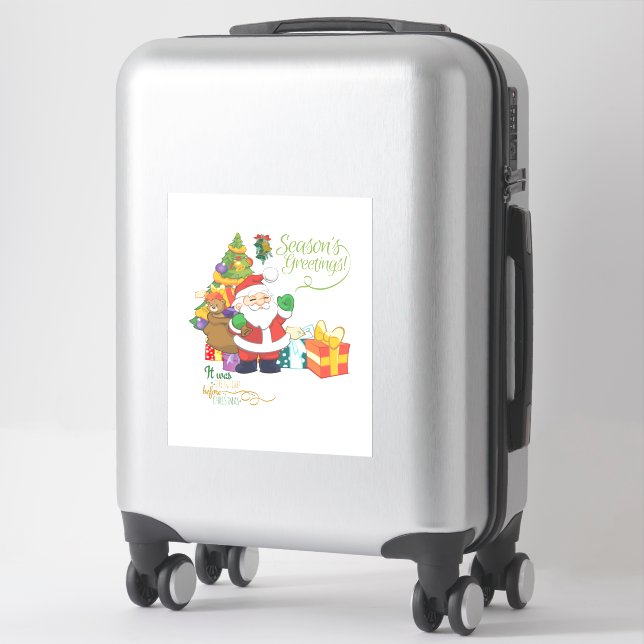 C'Était La Nuit Avant Le Sticker En Vinyle Coupé S (Sur valise)