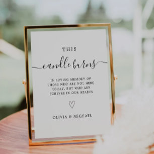 Cette Bougie Brûle, Sur Le Panneau Mariage Mémoire