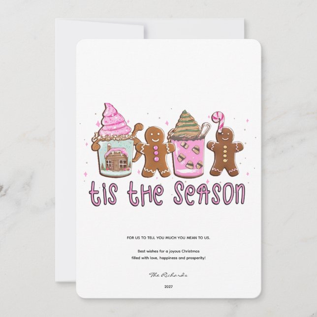 Cette carte de Noël de saison (Devant)