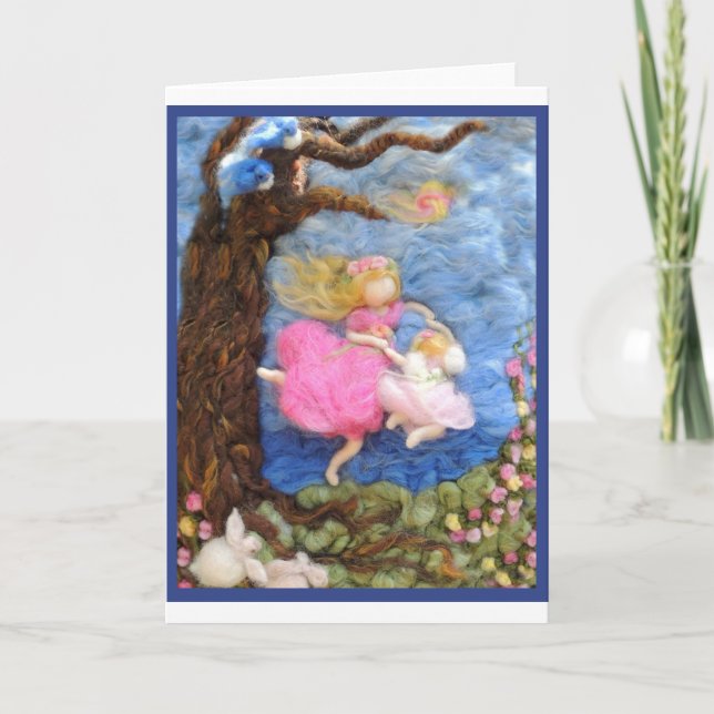 Cette carte de voeux créée à partir d'un tableau e (Devant)