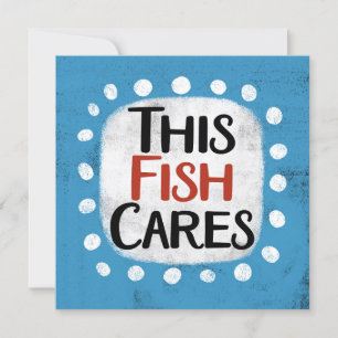 Cette carte de voeux Fish Cares