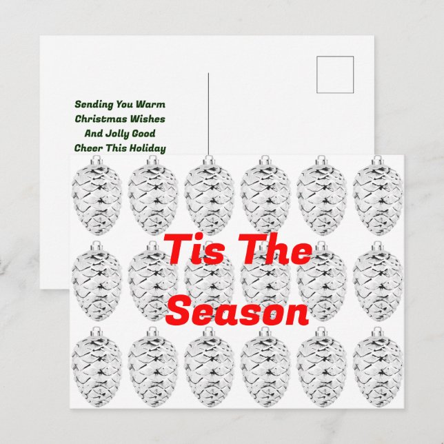Cette Carte Postale De Noël De Saison (Devant / Derrière)