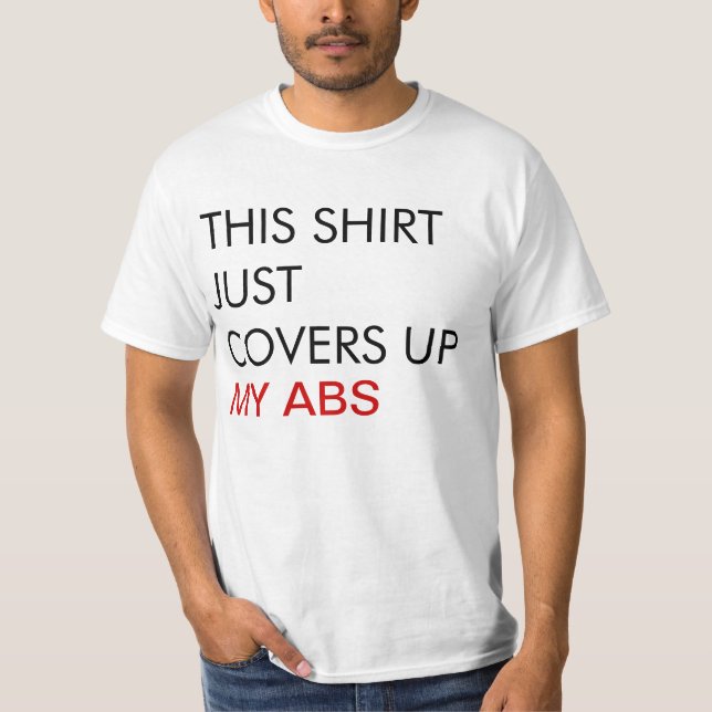 Cette Chemise Couvre Mon T-Shirt Abs Mens (Devant)