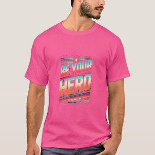 Cette conception de t-shirt comporte l'expression 