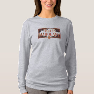Cette conception de T-Shirt en acajou