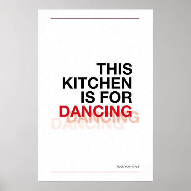 CETTE CUISINE EST FAITE POUR DANSER – Affiche de c (Devant)
