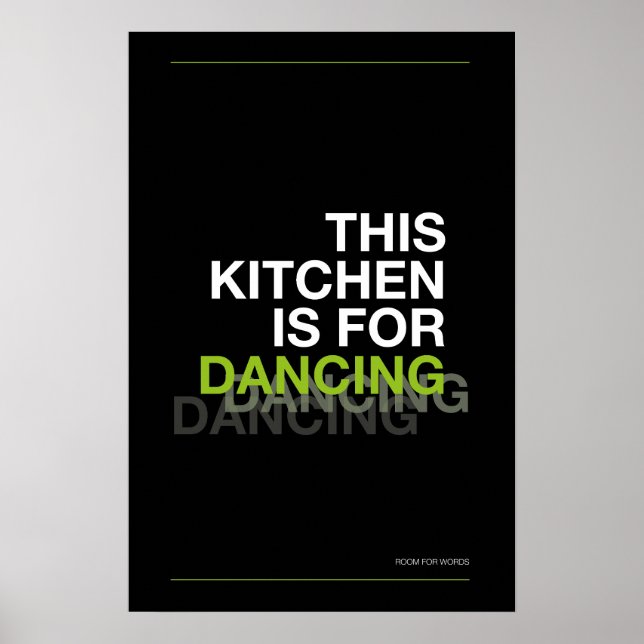 CETTE CUISINE EST FAITE POUR DANSER – Affiche de c (Devant)