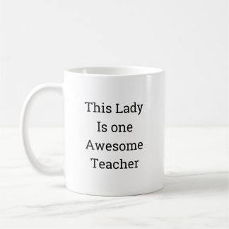 Cette Dame Est Une Magnifique Mug D'Enseignant