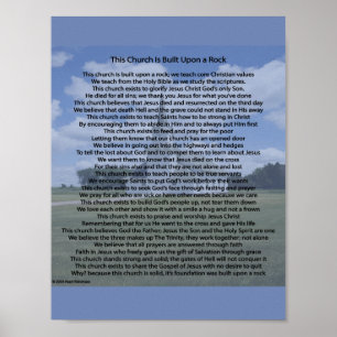 cette église est construite une affiche en pierre