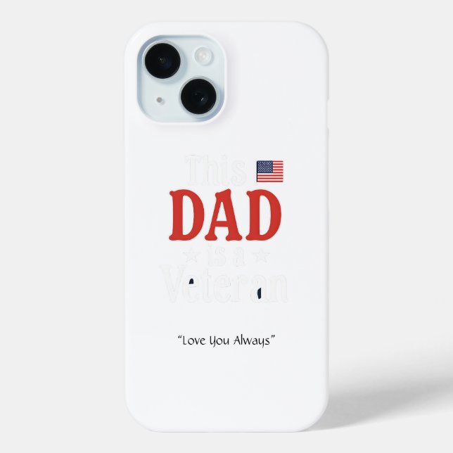 Cette Étui de Téléphone pour Papa Vétéran – Cadeau (Verso)