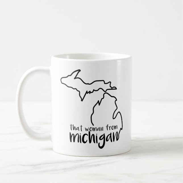 Cette femme du Michigan Coffee Mug (Gauche)