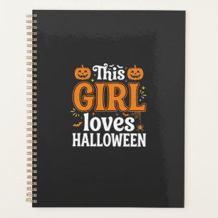 Cette fille adore la typographie Halloween SVG Des