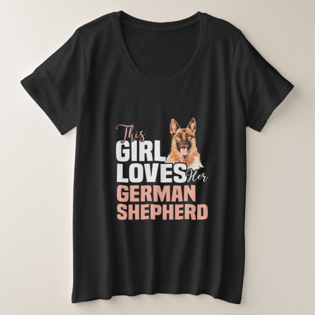 Cette Fille Aime Son Berger Allemand (Design devant)