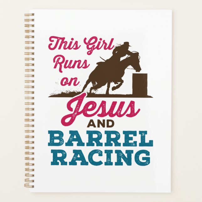 Cette fille tourne sur Jésus et la course de baril (Devant)