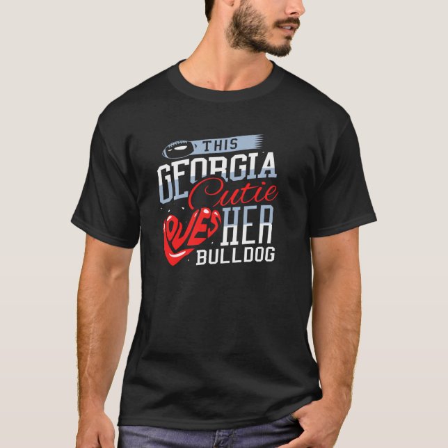 Cette Georgia Cutie adore son Bulldog Pullover (Devant)