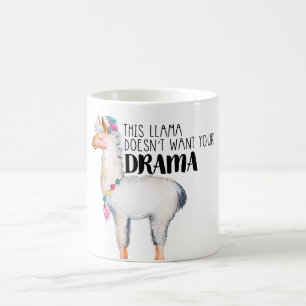 Cette Llama ne veut pas de votre Mug Drama