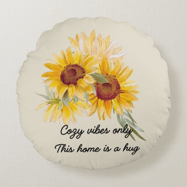 Cette Maison Est Un Encart Avec Coussin Rond Fleur (Devant)