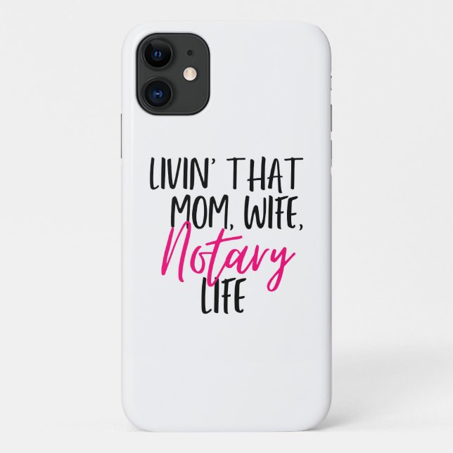 ...Cette Maman Femme Notaire Vie iPhone coque de t (Dos)