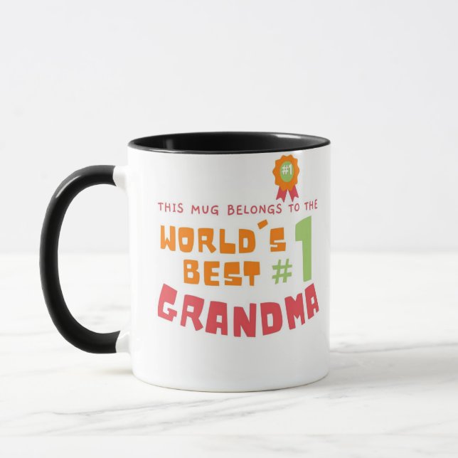 Cette Mug appartient à la meilleure grand-mère #1  (Gauche)
