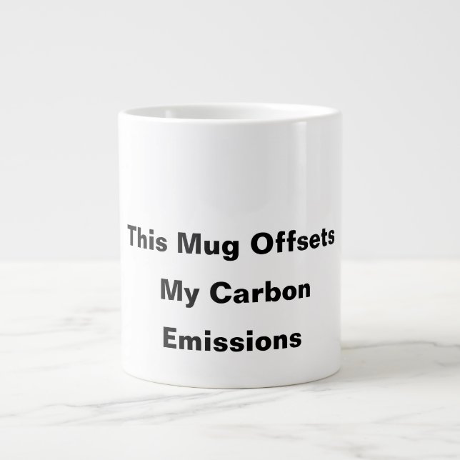 Cette Mug compense ma tasse de café Émissions de c (Devant)