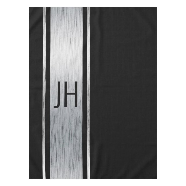 Cette nappe de fête de bachelor noble homme noir e (Devant)