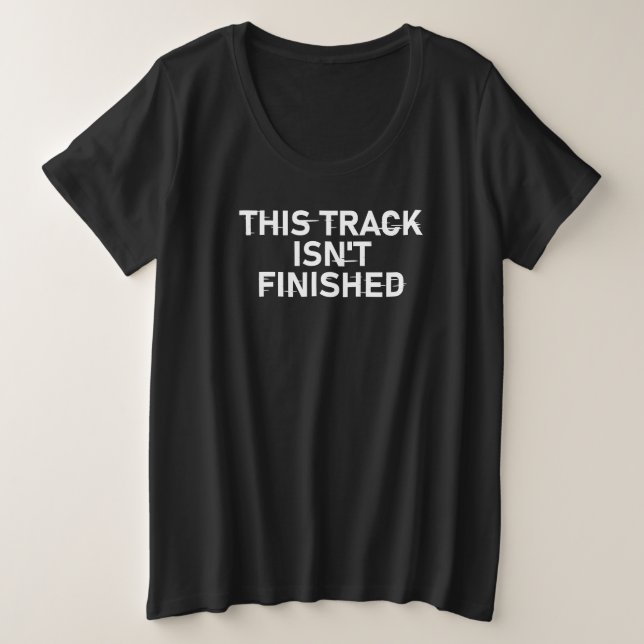 Cette piste n'est pas finie - Conception de texte  (Design devant)
