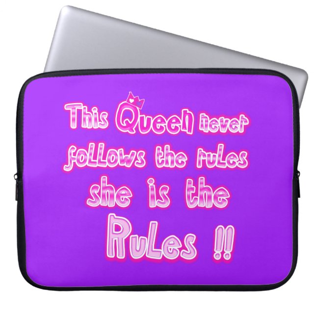 Cette reine ne suit jamais les règles Sac électron (Devant)